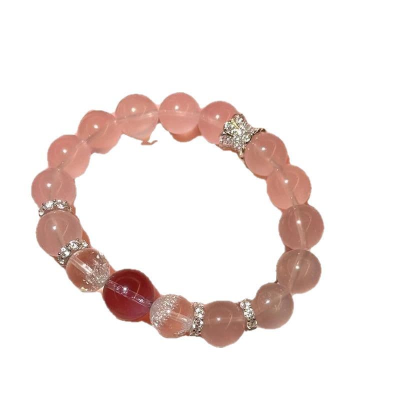 Rose & Strawberry Quartz Harmony Bracelet