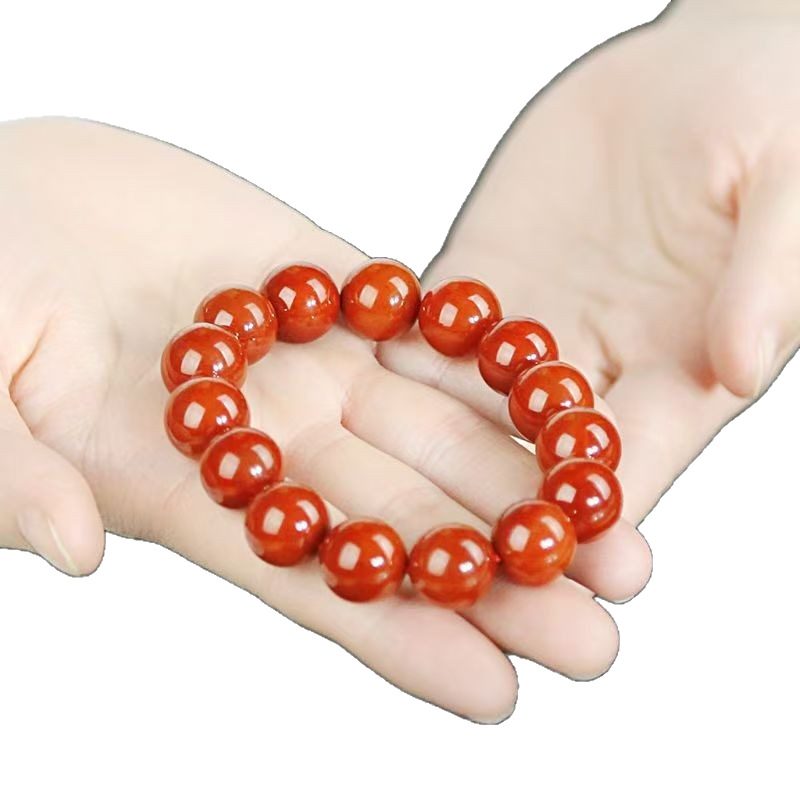 Liangshan Nanhong Agate Bracelet